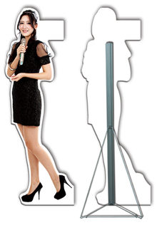 Human Standee - Cut Out Display - DISPLAY SYSTEM . POP UP BOOTH . TENSION  FABRIC BACKDROP . ARCH BALLOON . EVENT ORGANIZER . PRINTING